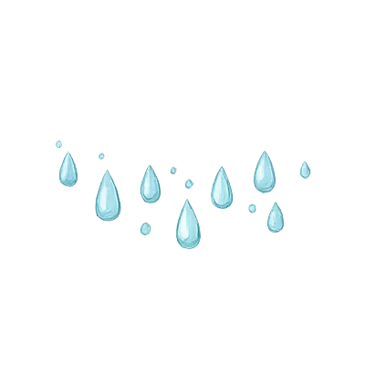 Illustration de gouttes de pluie.