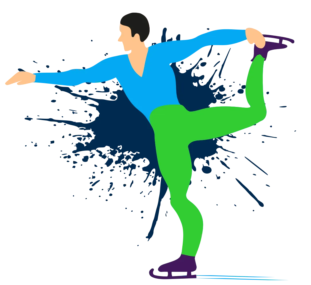 Un patineur artistique.